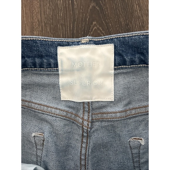 Mother Superior Jeans The Tomcat Playing With Scissors Sz 32 Med Blue Distressed - Picture 6 of 12